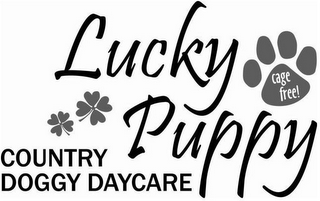 LUCKY PUPPY COUNTRY DOGGY DAYCARE CAGE FREE! logo