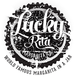 LUCKY RITA MARGARITA CO. WORLD FAMOUS MARGARITA IN A JAR logo