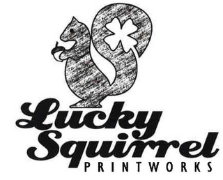 LUCKY SQUIRREL PRINTWORKS logo