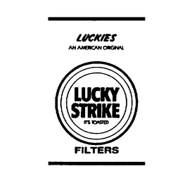 LUCKY STRIKE IT'S TOASTED LUCKIES AN AMERICAN ORIGINAL FILTERS logo