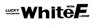 LUCKY WHITE TOOTHPASTE WITH FLUORIDE logo