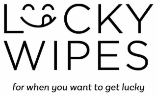 LUCKY WIPES FOR WHEN YOU WANT TO GET LUCKY logo