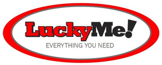 LUCKYME! EVERYTHING YOU NEED logo