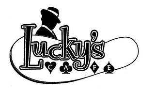 LUCKY'S CAFE logo