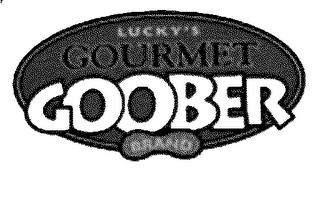 LUCKY'S GOURMET GOOBER BRAND logo