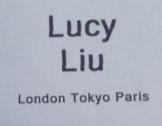 LUCY LIU LONDON TOKYO PARIS logo