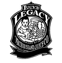 LUCY'S LEGACY MADE BY ORCHID ISLAND JUICE CO. logo