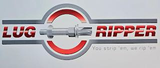 LUG RIPPER YOU STRIP 'EM, WE RIP 'EM logo