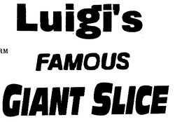LUIGI'S FAMOUS GIANT SLICE logo