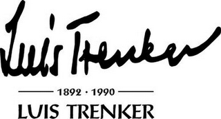 LUIS TRENKER 1892 · 1990 LUIS TRENKER logo