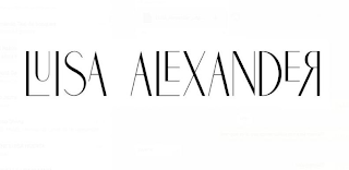 LUISA ALEXANDER logo