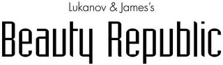 LUKANOV AND JAMES'S BEAUTY REPUBLIC logo