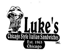 LUKE'S CHICAGO STYLE ITALIAN SANDWICHES EST. 1963 CHICAGO logo