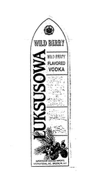 LUKSUSOWA WILD BERRY WILD BERRY FLAVORED VODKA IMPORTED BY ADAMBA IMPORTS INTERNATIONAL, INC., BROOKLYN, N.Y. logo