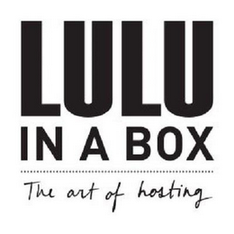 LULU IN A BOX THE ART OF HOSTING logo