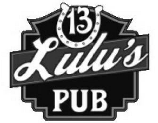LULU'S 13 PUB logo