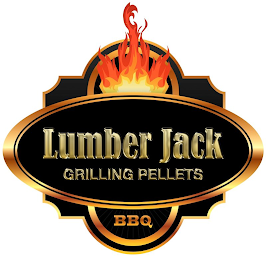 LUMBER JACK GRILLING PELLETS BBQ logo