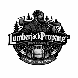 LUMBERJACKPROPANE PROPANE FLAVOR YOUR FIRE logo