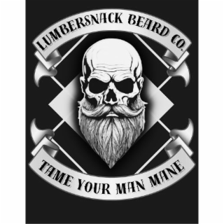 LUMBERSNACK BEARD CO.  TAME YOUR MAN MANE logo