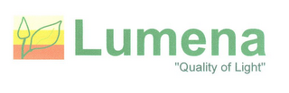 LUMENA "QUALITY OF LIGHT" logo