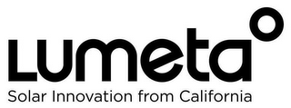 LUMETA SOLAR INNOVATION FROM CALIFORNIA logo