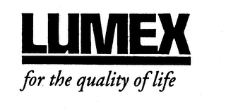LUMEX FOR THE QUALITY OF LIFE logo