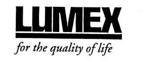 LUMEX FOR THE QUALITY OF LIFE logo