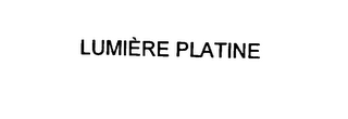 LUMIERE PLATINE logo