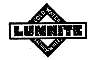 LUMNITE COLD WATER FACTORY WHITE logo