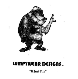 LUMPYWEAR DESIGNS "IT JUST FITS" logo