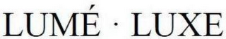 LUMÉ · LUXE logo