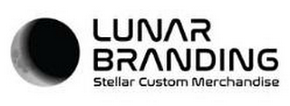 LUNAR BRANDING STELLAR CUSTOM MERCHANDISE logo