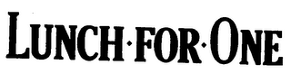 LUNCH-FOR-ONE logo