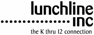 LUNCHLINE INC THE K THRU 12 CONNECTION logo