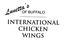 LUNETTA'S OF BUFFALO INTERNATIONAL CHICKEN WINGS logo