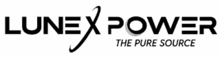LUNEX POWER THE PURE SOURCE logo