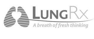 LUNG RX A BREATH OF FRESH THINKING logo
