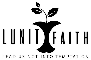 LUNIT FAITH LEAD US NOT INTO TEMPTATON logo