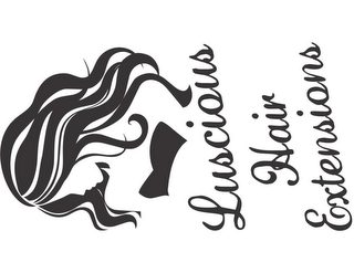 LUSCIOUS HAIR EXTENSIONS logo