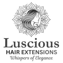 LUSCIOUS HAIR EXTENSIONS WHISPERS OF ELEGANCE logo