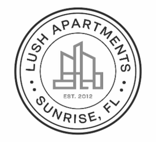 LUSH APARTMENTS EST. 2012 SUNRISE, FL logo