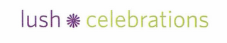LUSH * CELEBRATIONS logo