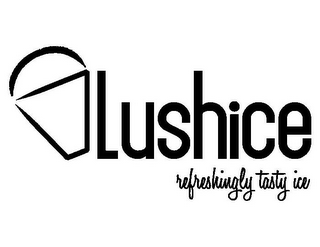 LUSHICE REFRESHINGLY TASTY ICE logo