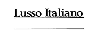 LUSSO ITALIANO logo