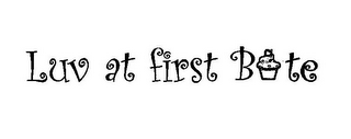 LUV AT FIRST BITE logo