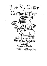 LUV MY CRITTER CRITTER LITTER logo