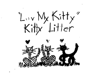 "LUV MY KITTY" KITTY LITTER logo