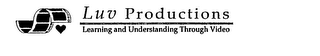 LUV PRODUCTIONS LEARNING AND UNDERSTANDING THROUGH VIDEO logo