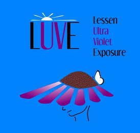 LUVE LESSEN ULTRA VIOLET EXPOSURE logo