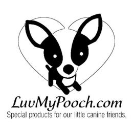 LUVMYPOOCH.COM SPECIAL PRODUCTS FOR OUR LITTLE CANINE FRIENDS. logo